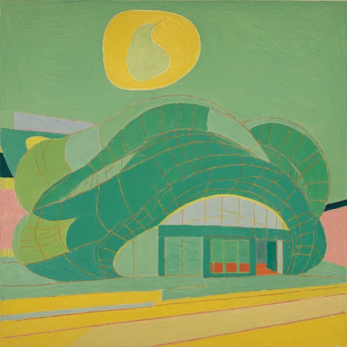 matruschka,guggenheim museum,olle gill,calatrava,braque francais,bus garage,santiago calatrava,flying saucer,garage,shirakami-sanchi,oval,smoot theatre,george paris,art deco,farm landscape,green tangerine,george russell,green snake,1929,woman in the car,Art,Artistic Painting,Artistic Painting 09