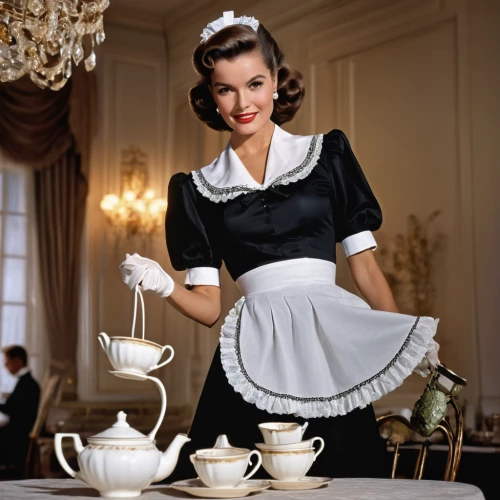 maid,tea party collection,woman drinking coffee,pouring tea,crinoline,tea service,waitress,tea time,tea party,cup and saucer,overskirt,vintage 1950s,fragrance teapot,teapot,café au lait,housewife,tea cups,british tea,tea ware,vintage teapot,Photography,General,Natural