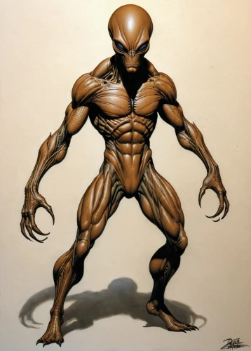 muscular system,muscle man,alien warrior,wolverine,bodybuilder,broncefigur,body building,body-building,male poses for drawing,vizsla,termite,mantis,humanoid,ant,northern praying mantis (martial art),primitive man,scorpion,3d man,sea devil,metal figure,Illustration,American Style,American Style 02