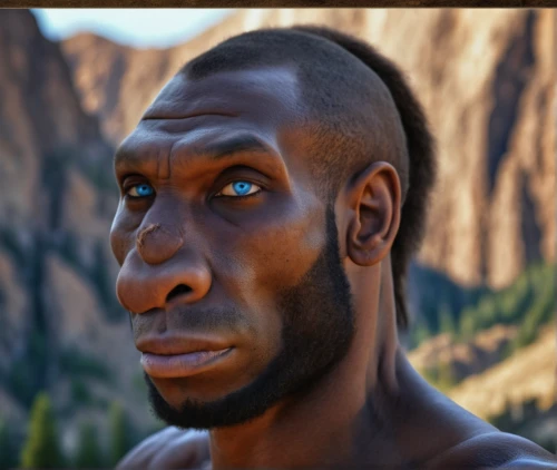 male elf,natural cosmetic,african man,neanderthal,african american male,cave man,male character,usain bolt,anmatjere man,aborigine,primitive person,african-american,black male,caveman,ps4,michael jordan,zion,avatar,indian monk,black man,Photography,General,Realistic