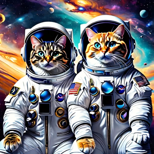 astronauts,space art,vintage cats,cats,two cats,cat image,astronautics,cat vector,space travel,astro,cosmonautics day,astronomers,sci fiction illustration,space tourism,spacefill,space voyage,outer space,space,space craft,felines