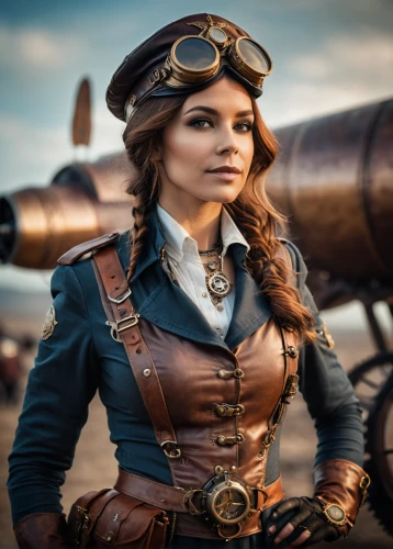 steampunk,steampunk gears,airship,fighter pilot,airships,pilot,aviator,sparrow,spotting scope,opel captain,vintage girl,aviation,naval officer,flight engineer,military officer,captain,ship doctor,drone operator,vintage woman,corsair,Photography,General,Cinematic