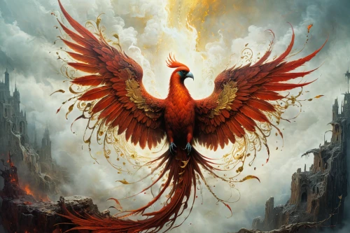 phoenix rooster,firebird,fawkes,fire angel,phoenix,pillar of fire,pentecost,flame spirit,fire birds,the archangel,red bird,angelology,flame of fire,redcock,archangel,the conflagration,garuda,heroic fantasy,fiery,uriel,Photography,General,Fantasy