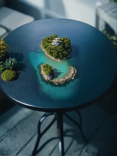 floating islands,artificial islands,floating island,outdoor table,coffee table,artificial island,island suspended,outdoor table and chairs,table and chair,beach furniture,outdoor furniture,archipelago,uninhabited island,small table,patio furniture,water sofa,mushroom island,end table,an island far away landscape,new concept arms chair