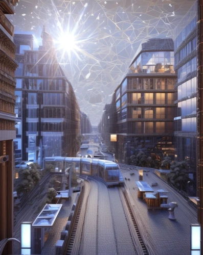 hafencity,sky space concept,solar cell base,3d rendering,building honeycomb,futuristic architecture,render,kirrarchitecture,fractal lights,under the moscow city,virtual landscape,urban design,snow roof,urban development,sky apartment,3d rendered,kamppi,business district,highline,smart city