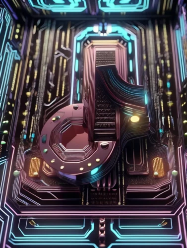 cinema 4d,abstract retro,computer art,jukebox,3d car wallpaper,mechanical,ufo interior,cyclocomputer,graphic card,trip computer,futuristic,mechanical puzzle,cyberspace,cpu,microcassette,b3d,3d background,circuit board,maze,neon coffee