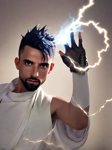 god of thunder,electrified,electro,monsoon banner,lightning,lightning bolt,electricity,electric,power icon,cosplay image,visual effect lighting,voltage,power-up,thunderbolt,cleanup,high voltage,electric power,digital compositing,thunder,electrics