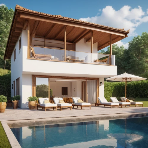 holiday villa,pool house,luxury property,3d rendering,modern house,render,tropical house,summer house,outdoor furniture,villa,villas,floorplan home,luxury home,luxury real estate,house insurance,private house,bendemeer estates,beautiful home,residential property,garden elevation
