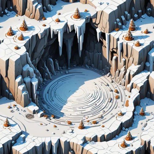 ice cave,ice landscape,ice castle,ice planet,igloo,crevasse,snow mountain,snow ring,glacial melt,snow slope,glacier,mountain spring,snow mountains,fractal environment,snowfield,crater,glacier cave,the glacier,isometric,snow landscape,Unique,3D,Isometric