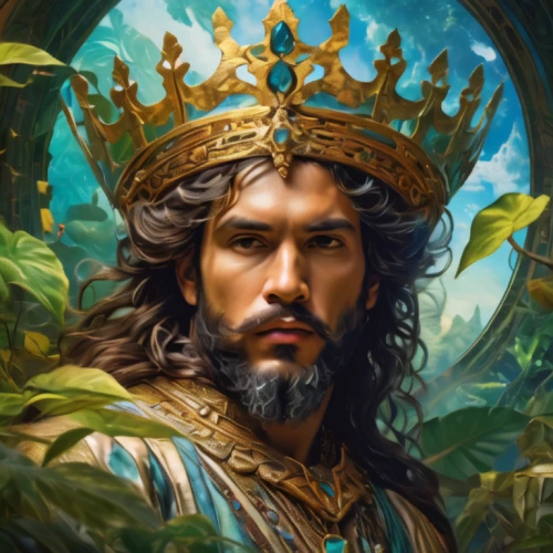 crown of thorns,king caudata,yellow crown amazon,king david,thorin,crown-of-thorns,biblical narrative characters,fantasy portrait,poseidon god face,king crown,lokportrait,poseidon,world digital painting,yi sun sin,king ortler,aaa,forest king lion,portrait background,god of the sea,golden crown