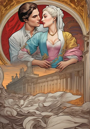 romance novel,rosa ' amber cover,game illustration,mystery book cover,sci fiction illustration,cinderella,fairy tale,book illustration,fairy tale icons,book cover,the carnival of venice,a fairy tale,fairytales,fairy tales,venetia,cg artwork,white rose snow queen,children's fairy tale,eglantine,romantic portrait,Art,Classical Oil Painting,Classical Oil Painting 01