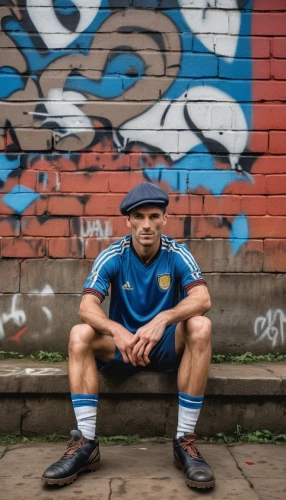 street football,footballer,futsal,soccer player,blue shoes,football player,street dancer,footballers,flat cap,zenit,footbag,rugby short,city youth,freestyle football,football boots,shoreditch,flea,argentina beef,man on a bench,carlitos,Photography,General,Realistic