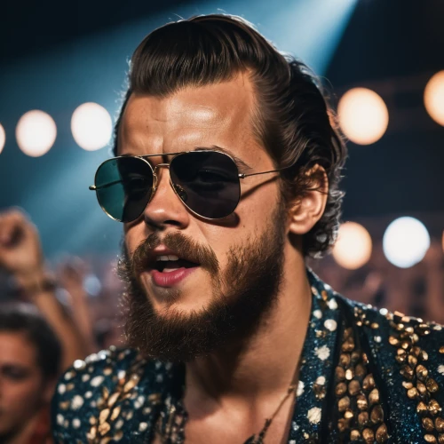 harry styles,facial hair,harold,harry,rockstar,styles,chest hair,sunglasses,70's icon,spotify icon,stubble,pinterest icon,pirate,aviator,aging icon,the suit,work of art,daddy,moustache,ray-ban,Photography,General,Cinematic