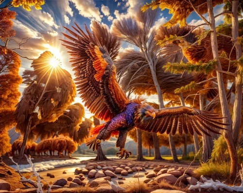 fantasy art,eagle illustration,fantasy picture,phoenix rooster,thanksgiving background,macaws of south america,bird kingdom,ring-necked pheasant,pheasant,gryphon,ring necked pheasant,troodon,autumn background,african eagle,nature bird,bird painting,world digital painting,calyptorhynchus banksii,macaws,bird illustration