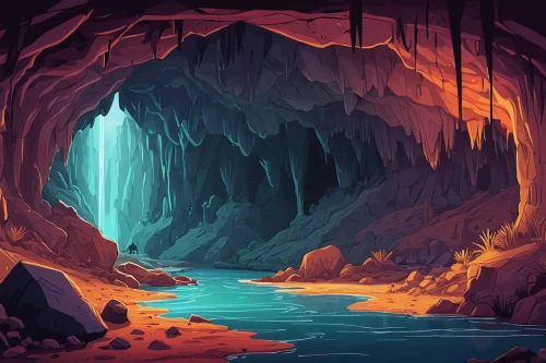 ice cave,cave,glacier cave,cave on the water,blue caves,lava cave,blue cave,sea caves,cave tour,sea cave,the blue caves,pit cave,chasm,underground lake,ravine,lava tube,fissure vent,canyon,crevasse,glacial melt,Illustration,Paper based,Paper Based 27