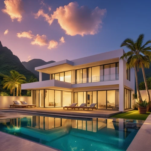 luxury home,luxury property,tropical house,modern house,luxury real estate,holiday villa,beautiful home,pool house,luxury home interior,dunes house,mansion,modern architecture,beach house,mid century house,private house,florida home,house by the water,napali,modern style,tropical greens,Photography,General,Realistic