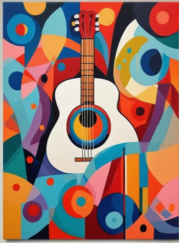 painted guitar,classical guitar,acoustic guitar,stringed instrument,string instruments,acoustic-electric guitar,cool pop art,musical notes,musical instruments,guitar easel,pop art style,abstract painting,musician,fabric painting,musical instrument,art painting,mandolin,modern pop art,concert guitar,painting pattern,Illustration,Vector,Vector 07