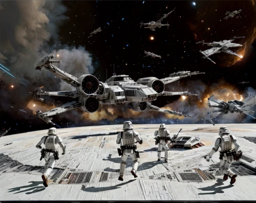 starwars,star wars,storm troops,x-wing,first order tie fighter,cg artwork,digital compositing,millenium falcon,tie fighter,force,republic,sci fi,task force,tie-fighter,theater of war,space walk,empire,pathfinders,federation,formation