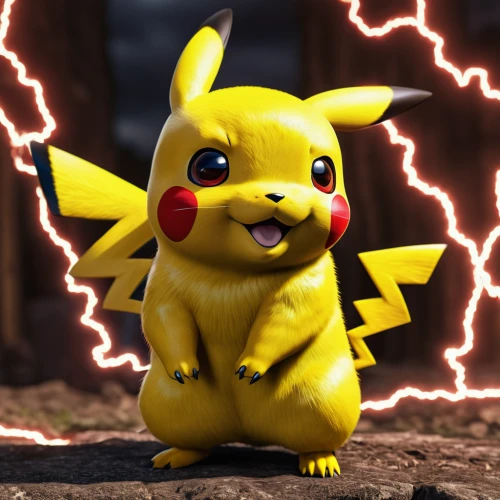 pika,pikachu,power-up,pokémon,pixaba,pokemon,electro,lightning bolt,thunderbolt,electrified,abra,high voltage,electricity,voltage,dark-type,lightning damage,electric donkey,stud yellow,destroy,electric,Photography,General,Realistic