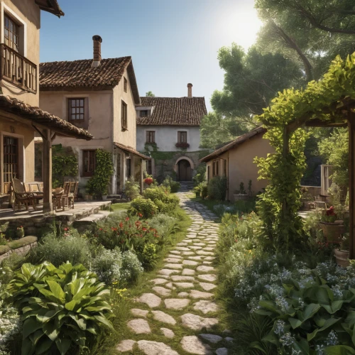 provence,provencal life,cottage garden,south france,tuscan,home landscape,france,dordogne,l'isle-sur-la-sorgue,medieval street,knight village,alpine village,french digital background,country cottage,aix-en-provence,medieval town,idyll,south of france,idyllic,lombardy,Photography,General,Realistic