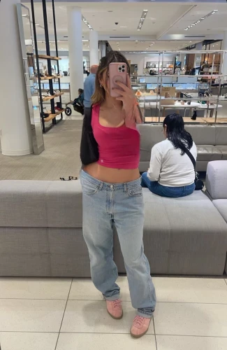 high waist jeans,plus-size,plus-size model,crop top,pink large,fat,plus-sized,baby pink,uniqlo,waist,17-50,mall,woman shopping,hips,denim jeans,pink shoes,thick,apple store,jeans,pants