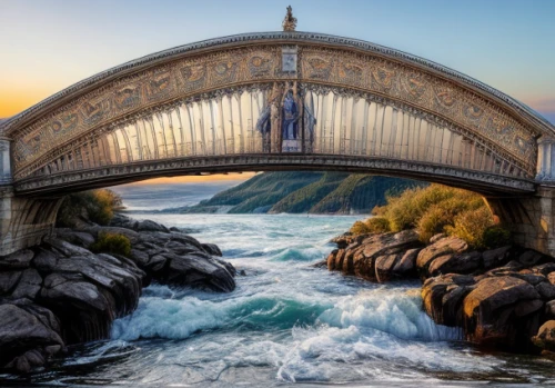 harbour bridge,humpback bridge,chain bridge,bridge arch,rainbow bridge,tied-arch bridge,scenic bridge,golden bridge,arch bridge,angel bridge,dragon bridge,sydney harbour bridge,sydney harbor bridge,harbor bridge,spit bridge,three point arch,cantilever bridge,bridge,hohenzollern bridge,hangman's bridge,Realistic,Foods,None