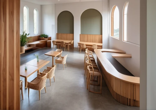 school design,danish furniture,lecture room,school benches,study room,children's interior,daylighting,dining table,canteen,corten steel,wooden beams,reading room,interiors,montessori,archidaily,lecture hall,wooden windows,danish room,cafeteria,laminated wood,Photography,General,Realistic