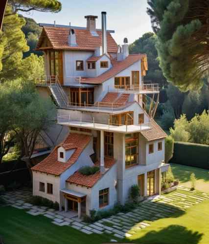 villa,house in the mountains,house in the forest,3d rendering,beautiful home,house in mountains,country estate,luxury property,chalet,house by the water,house with lake,holiday villa,render,bendemeer estates,wooden house,private house,country house,luxury home,mansion,garden elevation,Photography,General,Realistic