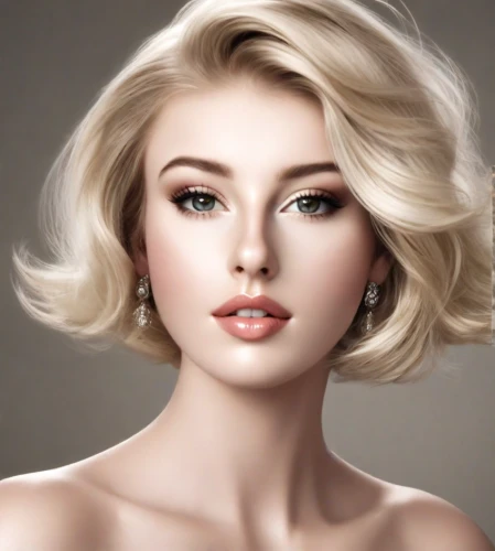 short blond hair,artificial hair integrations,blonde woman,magnolia,dahlia white-green,blond girl,cool blonde,retouching,realdoll,asymmetric cut,blonde girl,vintage makeup,marylyn monroe - female,natural cosmetic,retouch,eurasian,marylin monroe,airbrushed,beautiful young woman,pompadour