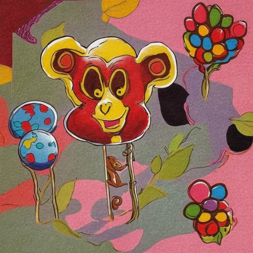 balloons mylar,scrapbook stick pin,lollipops,diaper pin,scrapbook clip art,monkeys band,circus animal,barongsai,circus elephant,balloon envelope,animal balloons,barbary monkey,monkey,gummy bear,valentine scrapbooking,nursery decoration,minnie mouse,uakari,scrapbook clamps,micky mouse,Illustration,American Style,American Style 04