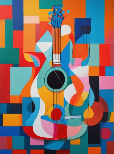 painted guitar,acoustic-electric guitar,acoustic guitar,classical guitar,guitar,cavaquinho,concert guitar,the guitar,musician,guitar easel,cool pop art,jazz guitarist,guitar player,charango,stringed instrument,pop art style,music instruments,guitars,musical instruments,ukulele,Illustration,Vector,Vector 07