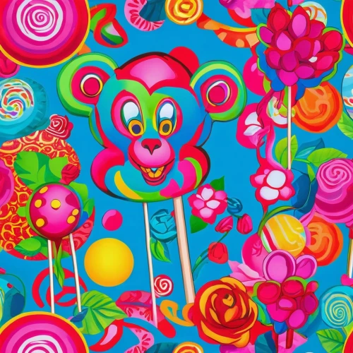 candy pattern,lollipops,cupcake background,neon candies,crayon background,candy crush,paisley digital background,calaverita sugar,candy,sugar skull,colorful balloons,lollipop,cartoon flowers,candies,colorful doodle,tutti frutti,scrapbook paper,candy cauldron,heart candy,gummi candy,Illustration,Japanese style,Japanese Style 04