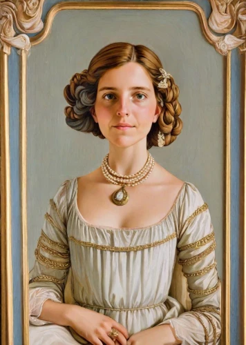 portrait of a girl,jane austen,young woman,girl in a historic way,girl with cereal bowl,princess leia,victorian lady,art nouveau frame,portrait of a woman,young lady,child portrait,girl with bread-and-butter,cepora judith,holding a frame,vintage female portrait,girl portrait,girl in a long,copper frame,portrait of christi,girl with cloth