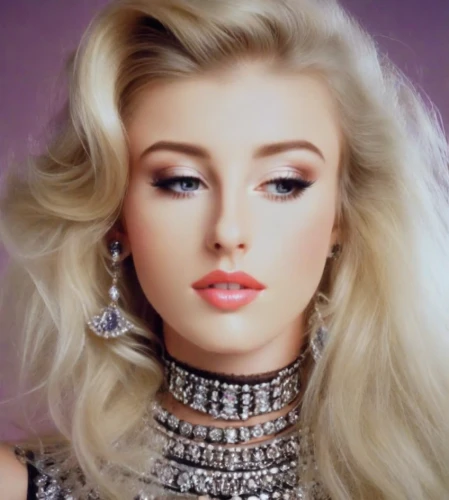 barbie doll,doll's facial features,vintage makeup,realdoll,airbrushed,barbie,beautiful young woman,jeweled,eurasian,beautiful model,beautiful woman,model beauty,porcelain doll,blonde woman,pretty young woman,miss circassian,beautiful face,cool blonde,pompadour,princess' earring