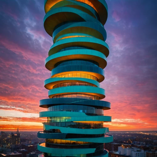 futuristic architecture,colorful spiral,steel tower,renaissance tower,hotel barcelona city and coast,largest hotel in dubai,modern architecture,electric tower,residential tower,tallest hotel dubai,hotel w barcelona,futuristic art museum,helix,impact tower,sky apartment,spiral,bird tower,dna helix,torre,olympia tower,Photography,General,Fantasy