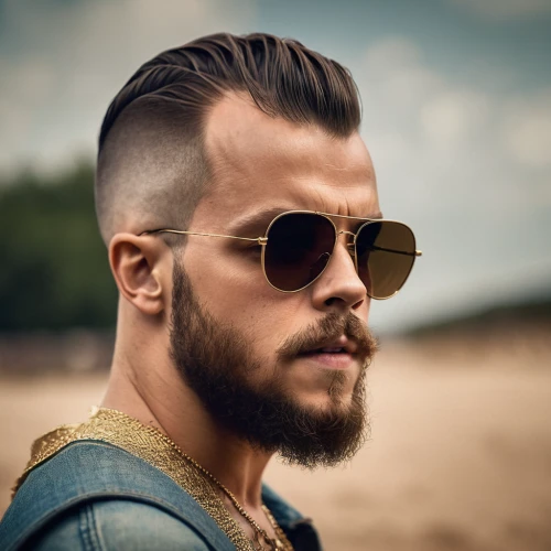 mohawk hairstyle,pompadour,pomade,aviator sunglass,beard,man portraits,bearded,mohawk,male model,management of hair loss,rockabilly style,aviator,ray-ban,portrait photography,crew cut,handlebar,hipster,lace round frames,barber,sandro,Photography,General,Cinematic