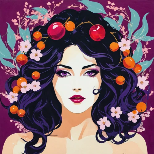 acerola,passionflower,retro flowers,magnolias,cherry flower,cherries,tiger lily,rosa ' amber cover,passion flower,jasmine blossom,lilacs,widow flower,plum,grapes icon,vanessa (butterfly),rose flower illustration,fashion vector,red plum,crimson passion flower,elderberry,Art,Artistic Painting,Artistic Painting 42
