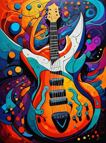 painted guitar,electric guitar,guitar,guitar player,the guitar,psychedelic art,concert guitar,guitars,guitar head,guitar solo,bass guitar,slide guitar,jazz guitarist,acoustic-electric guitar,epiphone,guitarist,electric bass,mandolin,musician,firebird,Conceptual Art,Daily,Daily 24