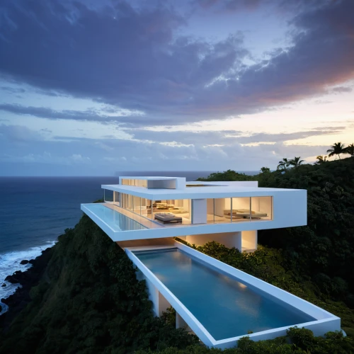 beach house,luxury property,modern house,dunes house,cube house,beautiful home,infinity swimming pool,modern architecture,cubic house,uluwatu,luxury home,beachhouse,ocean view,holiday villa,tropical house,luxury real estate,pool house,house by the water,private house,summer house,Illustration,Vector,Vector 03