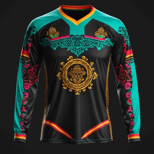 bicycle jersey,cycle polo,matador,sports jersey,mariachi,long-sleeve,bicycle clothing,80's design,samurai,martial arts uniform,aztec,barong,maillot,floral mockup,bolero jacket,mindanao,cycle sport,rebana,mock up,titane design,Photography,General,Realistic