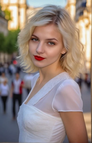 pixie-bob,blonde woman,portrait background,short blond hair,red lipstick,photographic background,red lips,girl in a historic way,ukrainian,portrait photographers,artificial hair integrations,beautiful young woman,red russian,attractive woman,wallis day,romanian,belarus byn,cruella,city ​​portrait,romantic portrait,Photography,General,Realistic