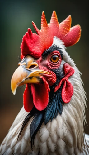 portrait of a hen,cockerel,rooster head,hen,vintage rooster,bantam,landfowl,redcock,animal portrait,pullet,polish chicken,rooster,domestic chicken,platycercus,phoenix rooster,meleagris gallopavo,roosters,galliformes,gallus,chook,Photography,General,Fantasy