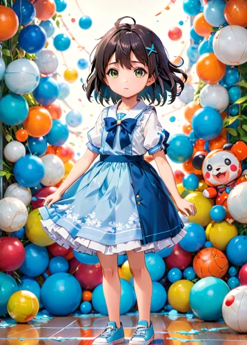 blue heart balloons,transparent background,prism ball,blue balloons,birthday banner background,doll dress,portrait background,rainbow background,rainbow color balloons,colorful background,doll's festival,colorful balloons,naginatajutsu,floral background,flower background,dress doll,tumbling doll,party banner,balloon,anime japanese clothing,Anime,Anime,Realistic