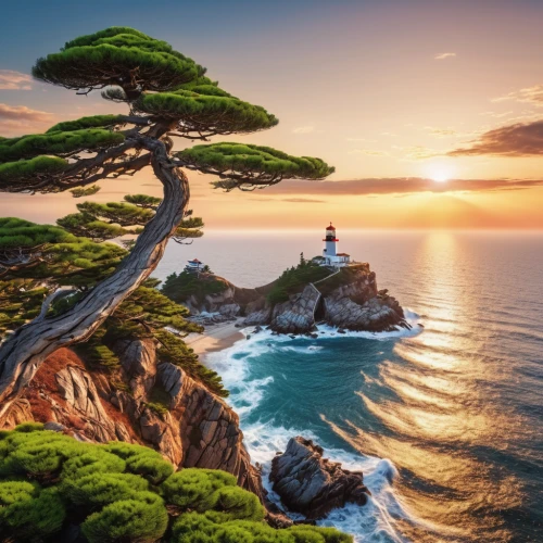 pine tree,coastal landscape,an island far away landscape,cliffs ocean,pine-tree,coastal and oceanic landforms,isolated tree,beautiful landscape,bretagne,landscape photography,the japanese tree,landscapes beautiful,south korea,island suspended,asturias,lone tree,lebanon,norway coast,united states national park,japan landscape,Photography,General,Realistic