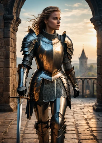 joan of arc,female warrior,knight armor,paladin,castleguard,swordswoman,heavy armour,armour,girl in a historic way,strong woman,warrior woman,crusader,knight,armor,strong women,armored,medieval,cuirass,knight tent,heroic fantasy,Photography,General,Fantasy