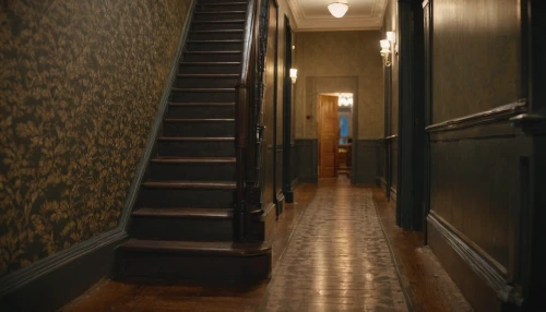 hallway,hallway space,stairwell,corridor,the threshold of the house,stair,outside staircase,staircase,stairs,hardwood floors,basement,floors,house entrance,stairway,banister,victorian,penumbra,doll's house,threshold,wade rooms,Photography,General,Cinematic