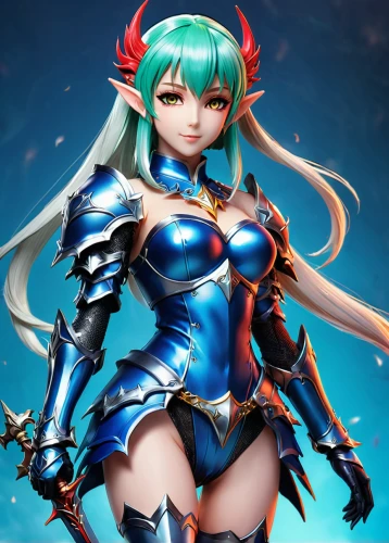 cassiopeia,elza,venera,hatsune miku,dragon li,aqua,nami,mara,anime 3d,kotobukiya,monsoon banner,elf,kinara,ora,tiber riven,show off aurora,alibaba,medusa,female warrior,ixia,Illustration,Japanese style,Japanese Style 03