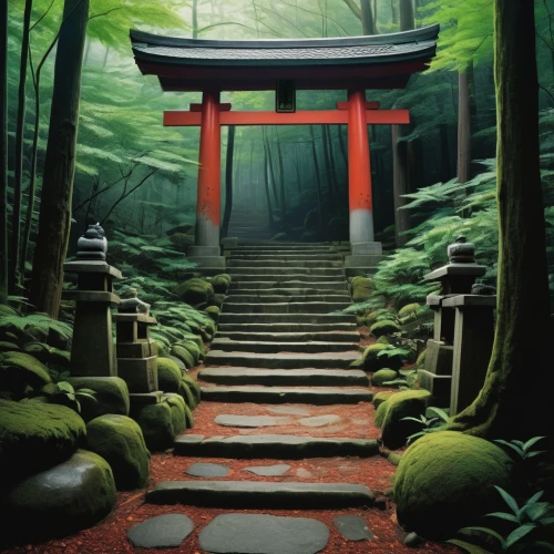 japanese shrine,japan landscape,shinto shrine,tsukemono,淡島神社,japanese art,ryokan,japanese background,japan garden,japanese-style room,torii,world digital painting,japanese architecture,bamboo forest,japanese garden,japanese garden ornament,fushimi inari-taisha shrine,shinto,japanese zen garden,shrine,Illustration,Paper based,Paper Based 05