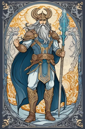 sea god,zodiac sign libra,god of the sea,alaunt,poseidon,merlin,frame border illustration,zodiac sign leo,odin,dane axe,father frost,pall-bearer,gandalf,libra,torch-bearer,magus,poseidon god face,uriel,king caudata,heroic fantasy,Illustration,Retro,Retro 13