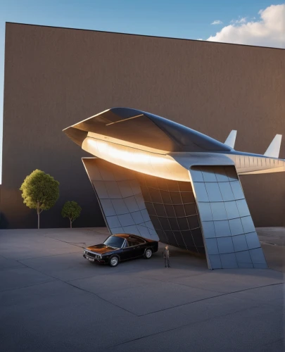 futuristic art museum,solar vehicle,futuristic architecture,delta-wing,sky space concept,business jet,solar cell base,hangar,northrop grumman,3d rendering,boeing x-37,boeing x-45,mclaren automotive,rocket-powered aircraft,lockheed martin,supersonic transport,supersonic aircraft,aerospace engineering,mercedes-benz museum,aircraft construction,Photography,General,Realistic
